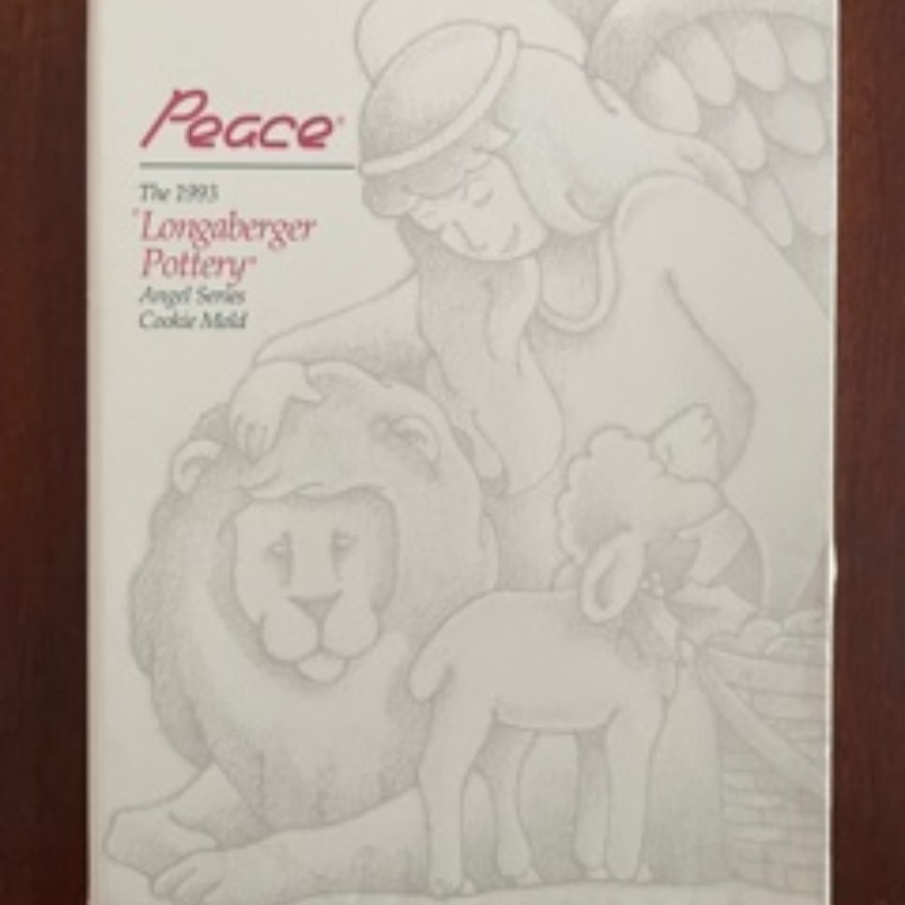 Longaberger 1993 Peace Angel Cookie Mold